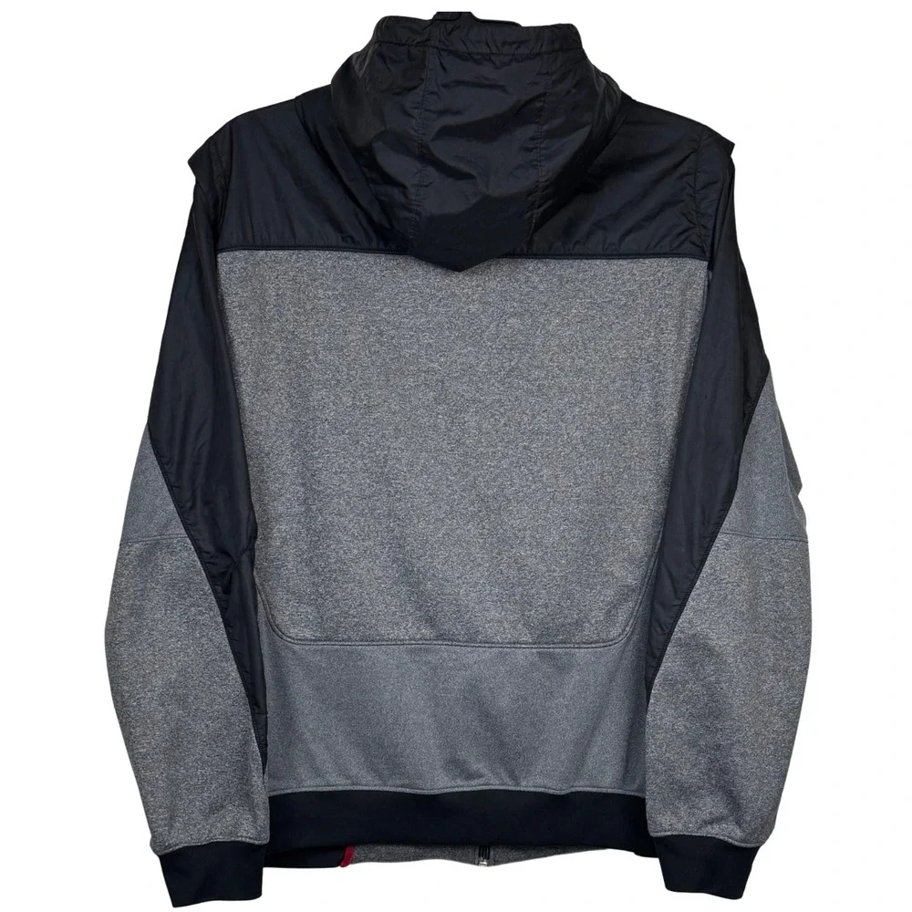 Nike Air Jordan Chris Paul CP3 Hooded Jacket Men Full Zip Large Gray Sports Flaw